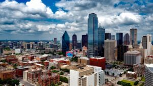 Texas city skyline